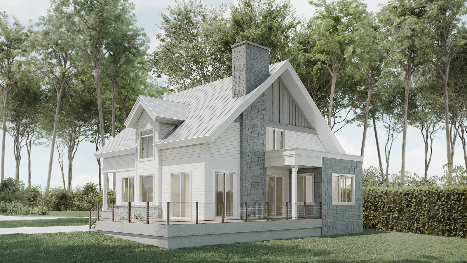 Moore residence concept rendering, Freeport Florida